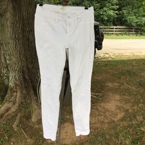 Lila Ryan High Waisted White Skinny Jeans Size 27